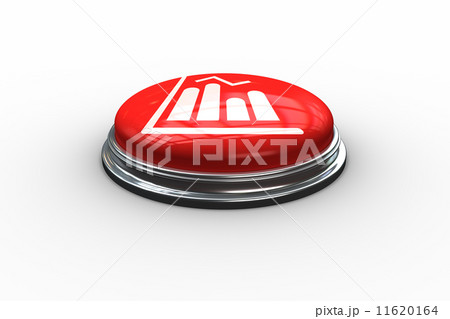 Composite image of bar chart graphic on button Composite image of bar chart graphic on button 11620164