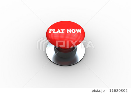 Play now on digitally generated red push button Play now on digitally generated red push button 11620302