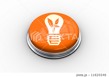Composite image of light bulb with plant inside graphic on butto 11620346