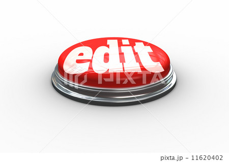 Edit on digitally generated red push button 11620402