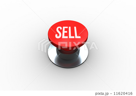 Sell on digitally generated red push button Sell on digitally generated red push button 11620416