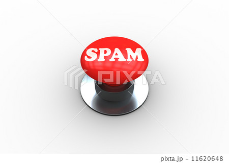 Spam on digitally generated red push button 11620648