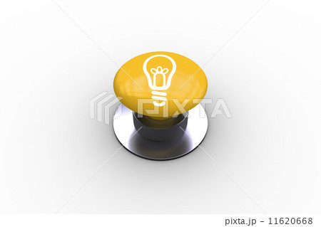 Composite image of light bulb graphic on button 11620668