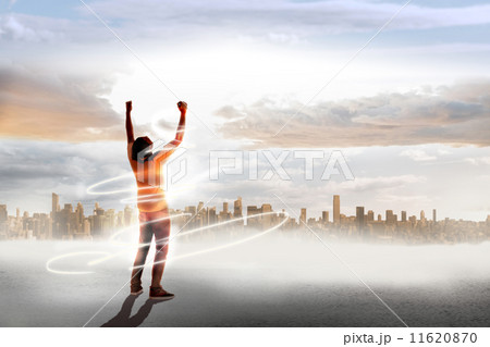 Composite image of cheering football fan 11620870