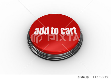 Add to cart on digitally generated red push button Add to cart on digitally generated red push button 11620939