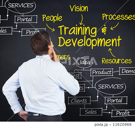 Composite image of thinking businessman touching his chin Composite image of thinking businessman touching his chin 11620966