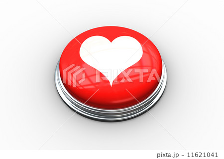 Composite image of heart graphic on button 11621041