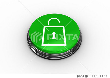 Composite image of lock graphic on button Composite image of lock graphic on button 11621163