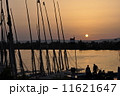 ナイル川の夕焼け　ルクソールにて 11621647