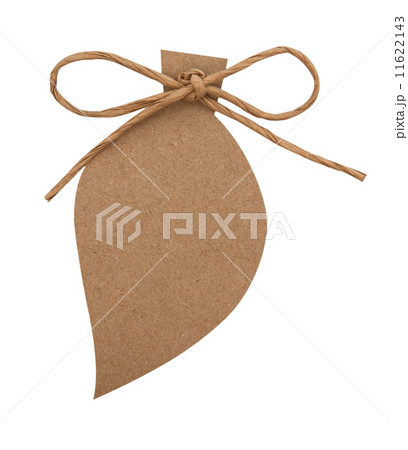 close up of card note with paper ribbon on white background 11622143