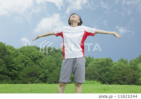 体操をするシニアの女性 11623244