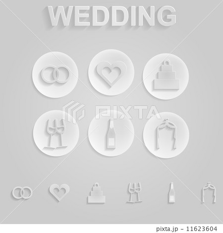 Gray icons for wedding Gray icons for wedding 11623604