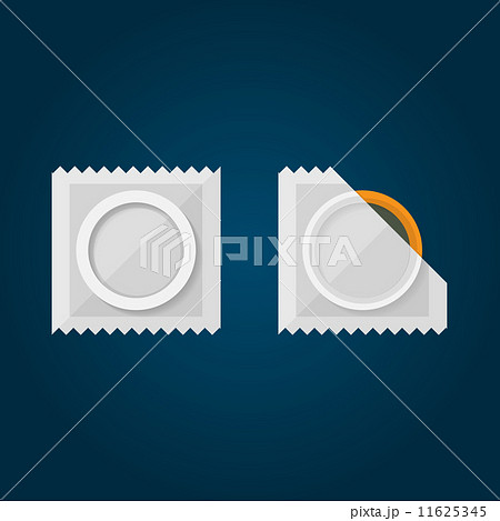 Flat Illustration of condom. 11625345