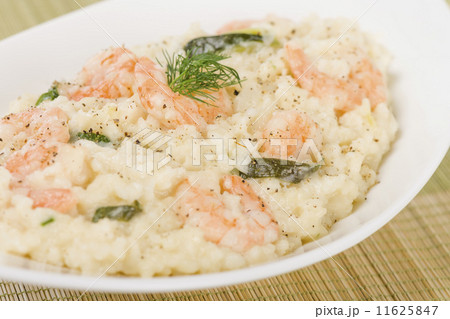 Prawn Risotto Bianco - Prawn risotto in creamy white wine sauce.  11625847