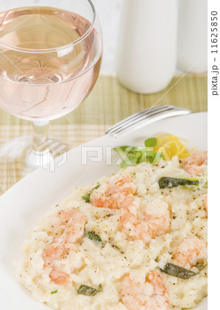 Prawn Risotto Bianco - Prawn risotto in creamy white wine sauce.  11625850