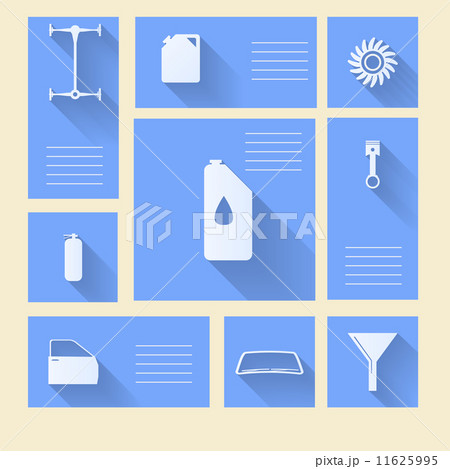 Blue vector icons for auto repair with place for text Blue vector icons for auto repair with place for text 11625995