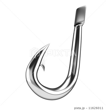 Fishing hook with flatted eye, isolated on white 11626011