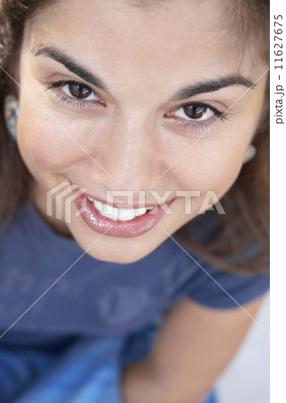 Close up of Hispanic woman smiling 11627675
