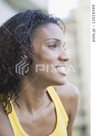 African woman looking to side 11628489