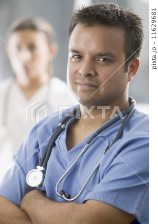 Portrait of doctor in scrubs 11629681