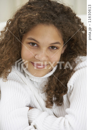 Close up of girl smiling 11630613