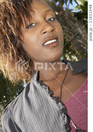 Low angle view of African woman Low angle view of African woman 11631048
