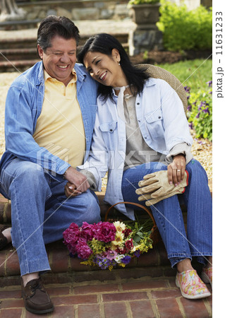 Hispanic couple laughing 11631233
