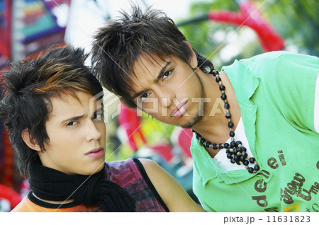 Two punk Hispanic teenagers 11631823