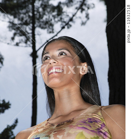 Low angle view of Hispanic woman 11632518