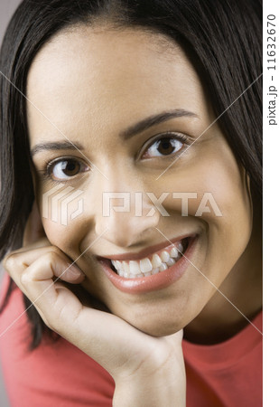 Close up of Mixed Race woman smiling 11632670