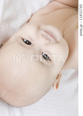 Close up of Hispanic baby smiling 11632785