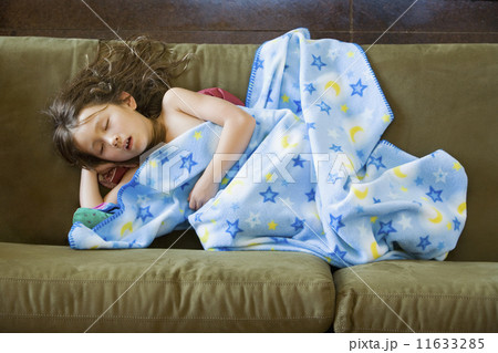Asian girl sleeping on sofa 11633285