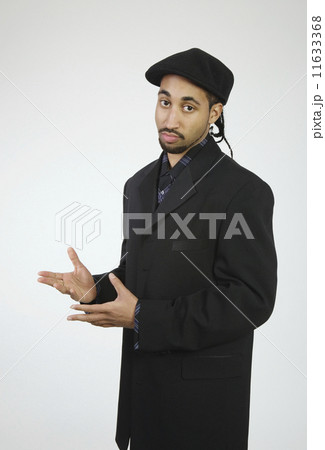 Studio shot of African American businessman 11633368