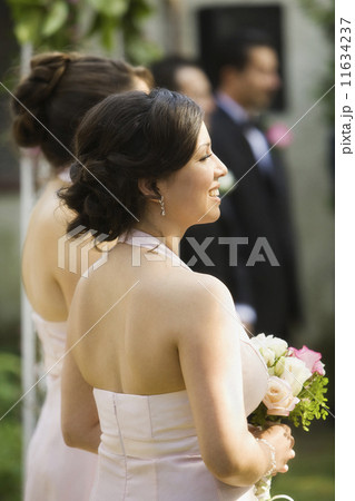 Hispanic bridesmaids at wedding Hispanic bridesmaids at wedding 11634237