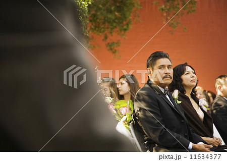 Hispanic couple at wedding 11634377