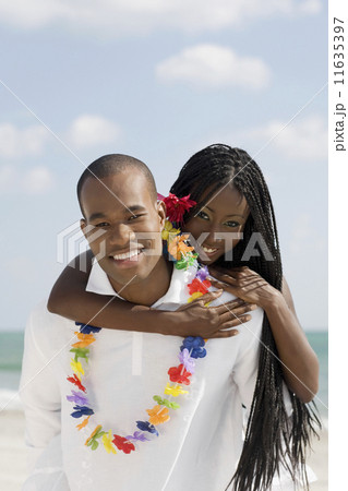 African woman hugging husband African woman hugging husband 11635397