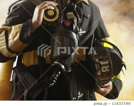Close up of male fire fighter 11635590