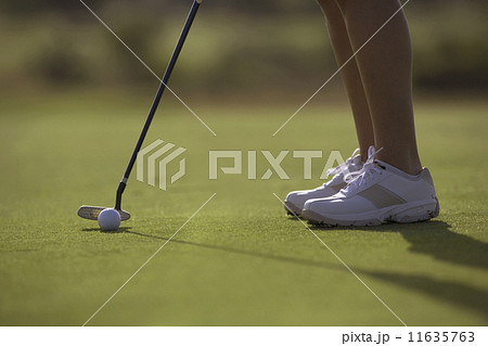 Hispanic woman playing golf 11635763