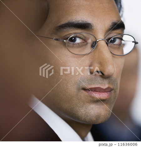 Close up of Indian businessman wearing eyeglasses 11636006