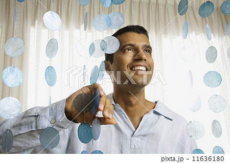Indian man parting novelty curtain 11636180