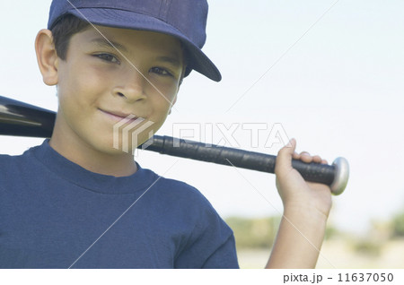 Portrait of boy with baseball bat Portrait of boy with baseball bat 11637050