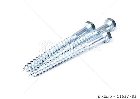 screw-nail  isolated on the white backgrounds 11637783