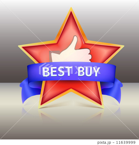 Best buy label with red star and ribbons, vector illustration Best buy label with red star and ribbons, vector illustration 11639999