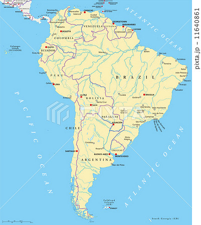 South America Political Map 11640861