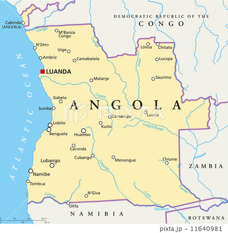 Angola Political Map 11640981