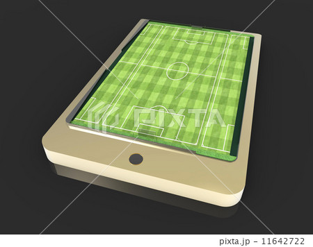 Soccer field on smartphone 11642722