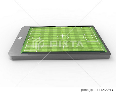 Soccer field on smartphone Soccer field on smartphone 11642743