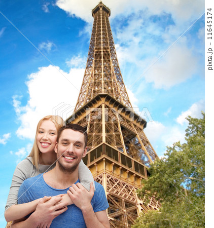 smiling couple hugging 11645174