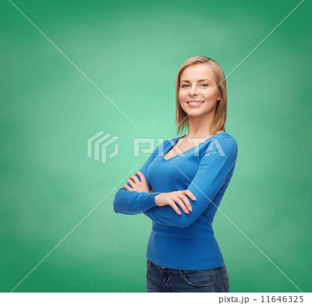 smiling girl in casual clothes 11646325
