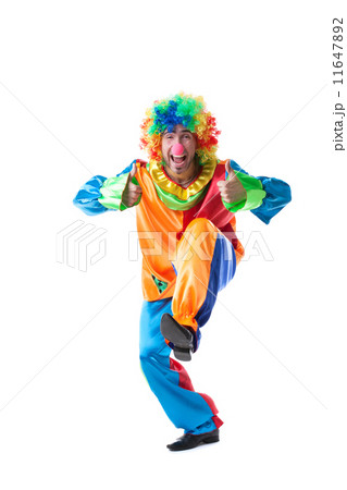 Image of cute clown showing thumbs up Image of cute clown showing thumbs up 11647892